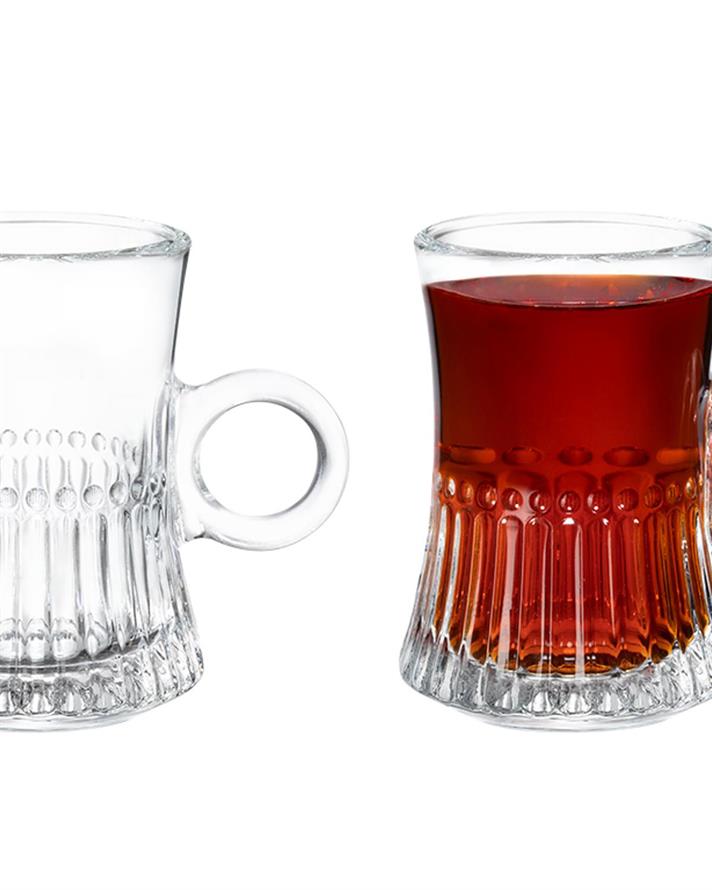 Set 4 Pahare de ceai, Marvin, sticlă, 170 ml, transparent