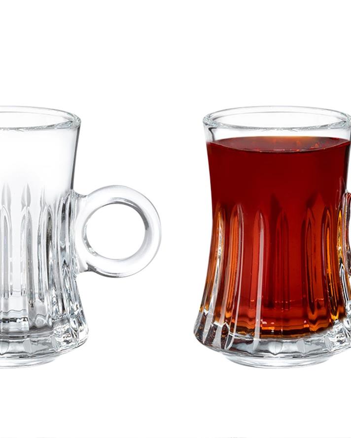 Set 4 Pahare de ceai, Polly, sticlă, 170 ml, transparent