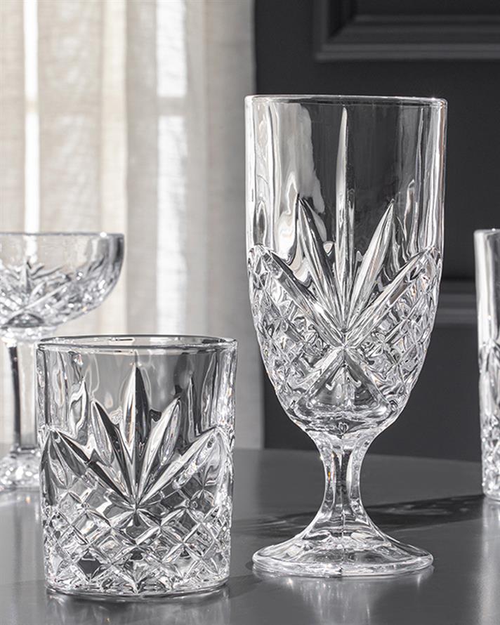 Set 4 Pahare pentru apă, Cosmic, sticlă, 140 ml, transparent
