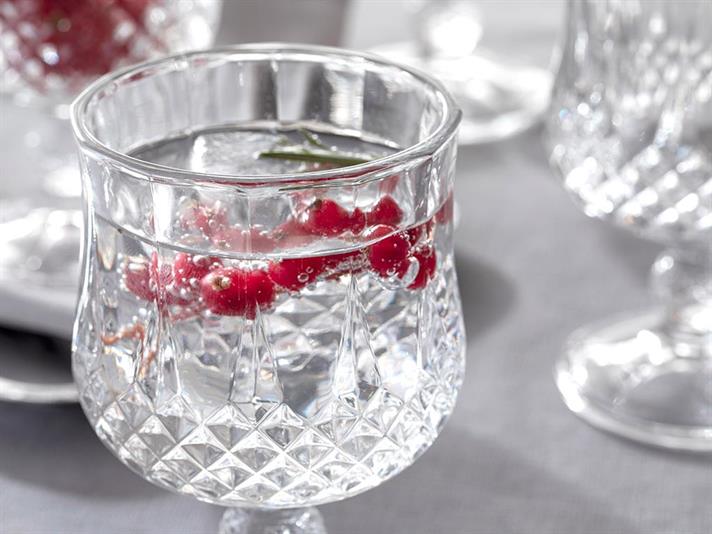 Set 4 pahare pentru apa/ sucuri, Rich, sticla, 185 ml, transparent