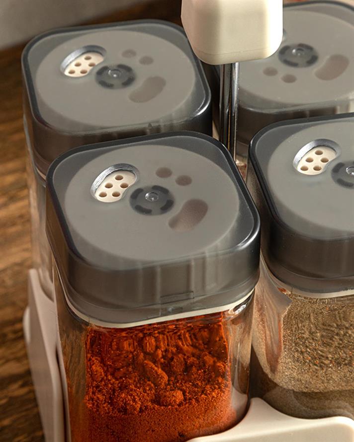 Symbol Glass 4 Pcs Cruet Cream