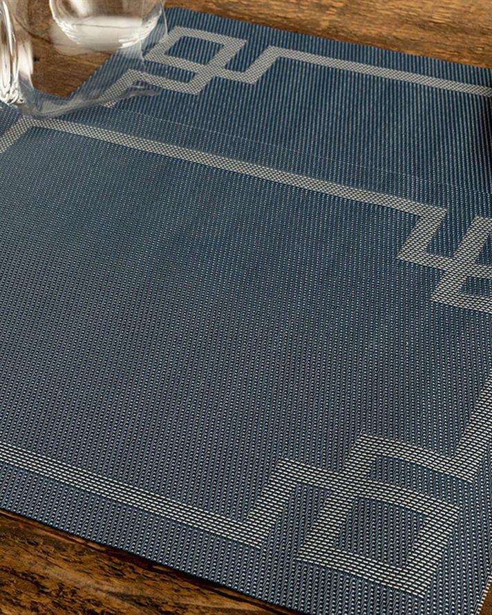 Carline PVC 4 Set Place Mat 30x45 cm Dark Blue