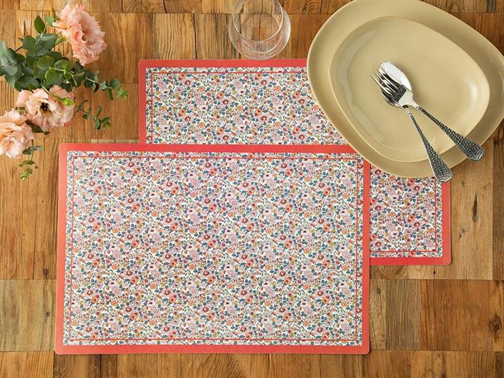 Fleuriste Polypropilen 4 Set Place Mat 30x45 cm Pink