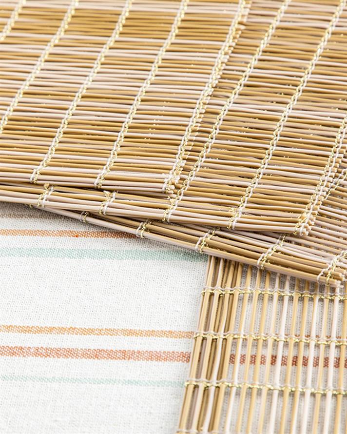 Lorea Polyethylene 4 Set Place Mat 30x45 cm Gold