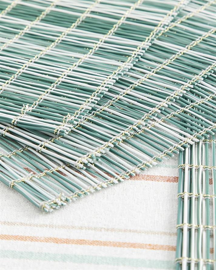 Lorea Polyethylene 4 Set Place Mat 30x45 cm Blue