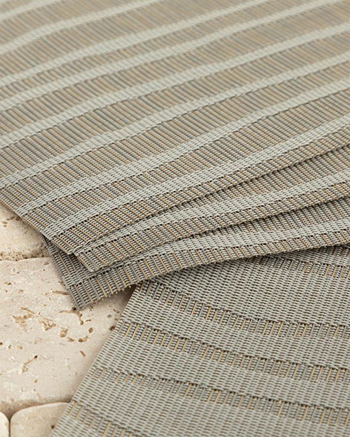 PVC 4 Set Place Mat 45x30 cm Gray