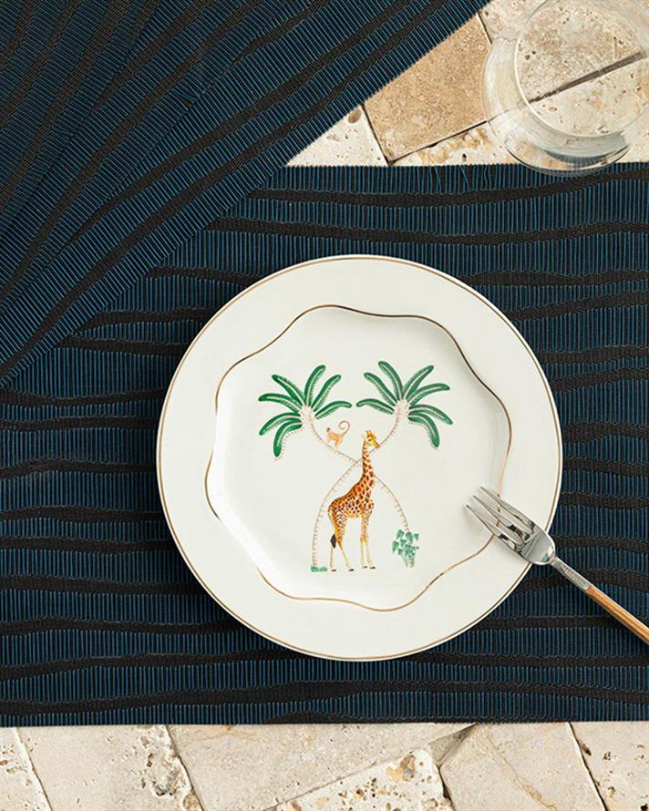 Set 4 suporturi farfurie, PVC, 45x30 cm, bleumarin