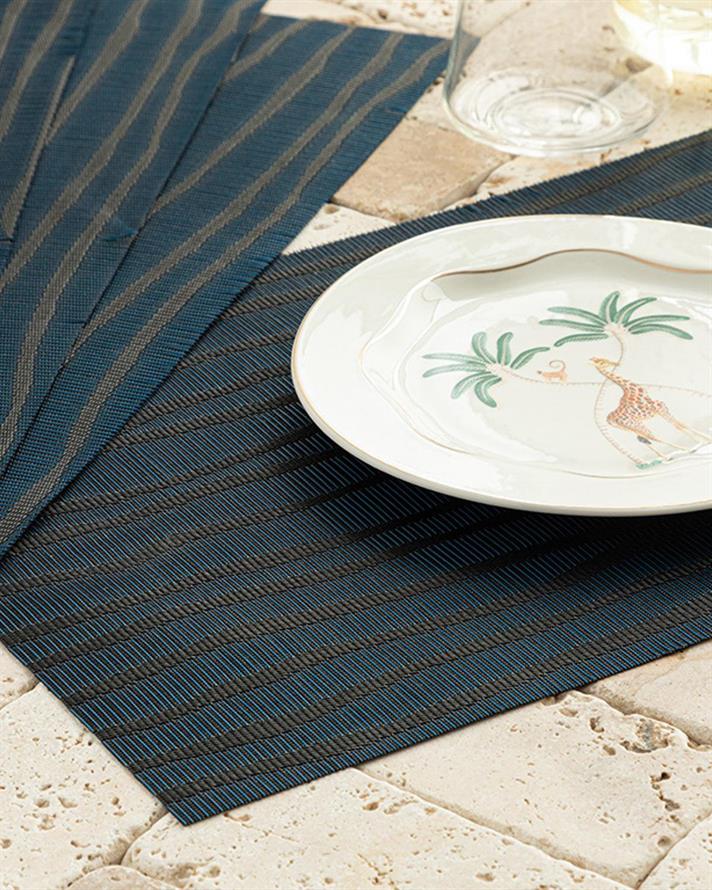 Set 4 suporturi farfurie, PVC, 45x30 cm, bleumarin