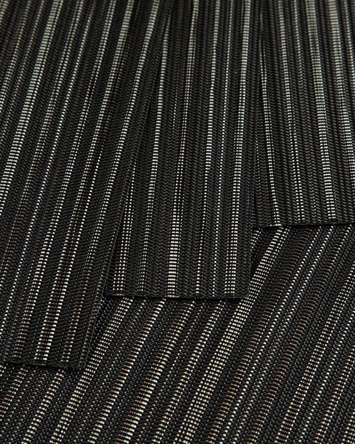 Shiny PVC 4 Set Place Mat 30x45 cm Black