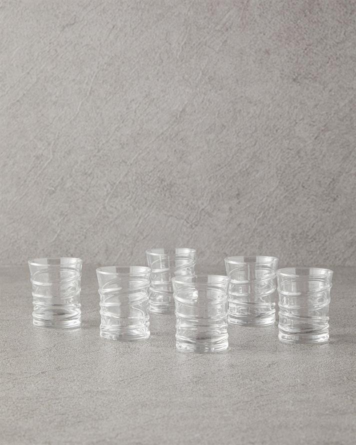 Set 6 pahare, Alvin, sticlă, 65 ml, transparent