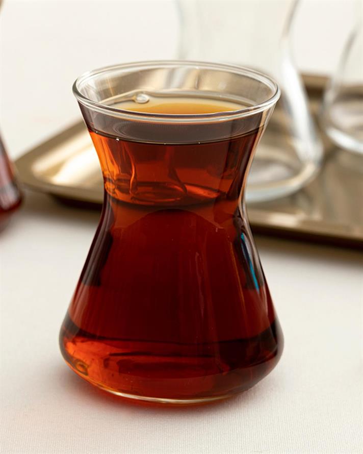 Set 6 Pahare de ceai, Straight, sticlă, 125 ml, transparent