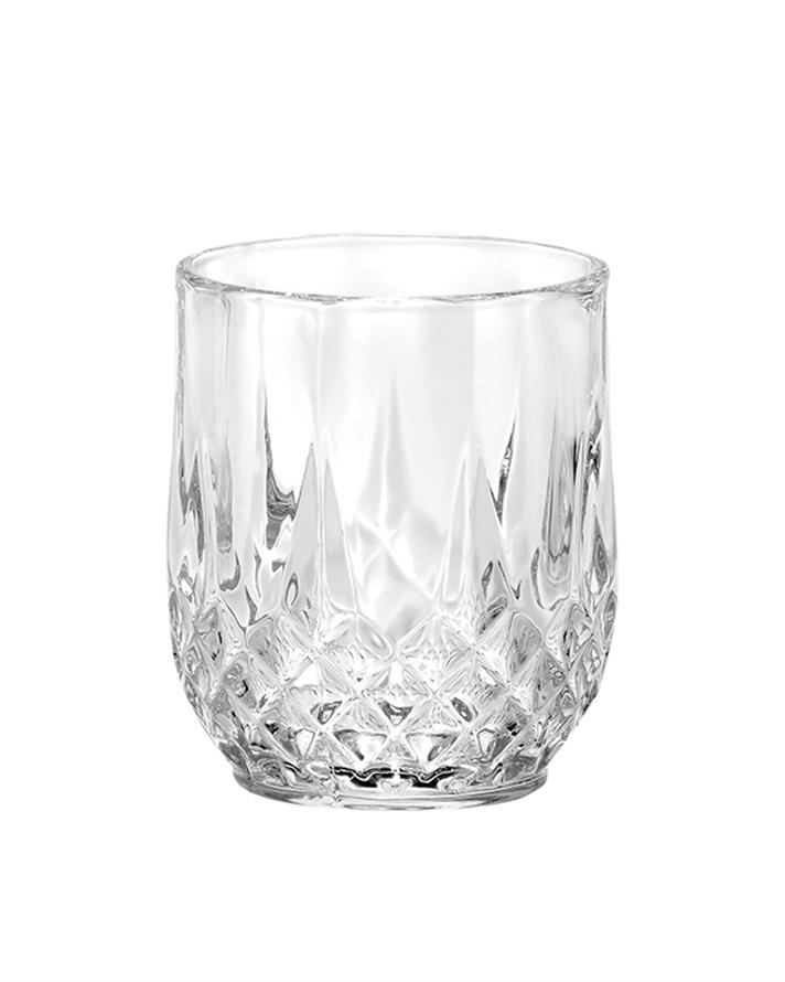 Set 6 pahare pentru apa/ sucuri, Rich, sticla, 90 ml, transparent