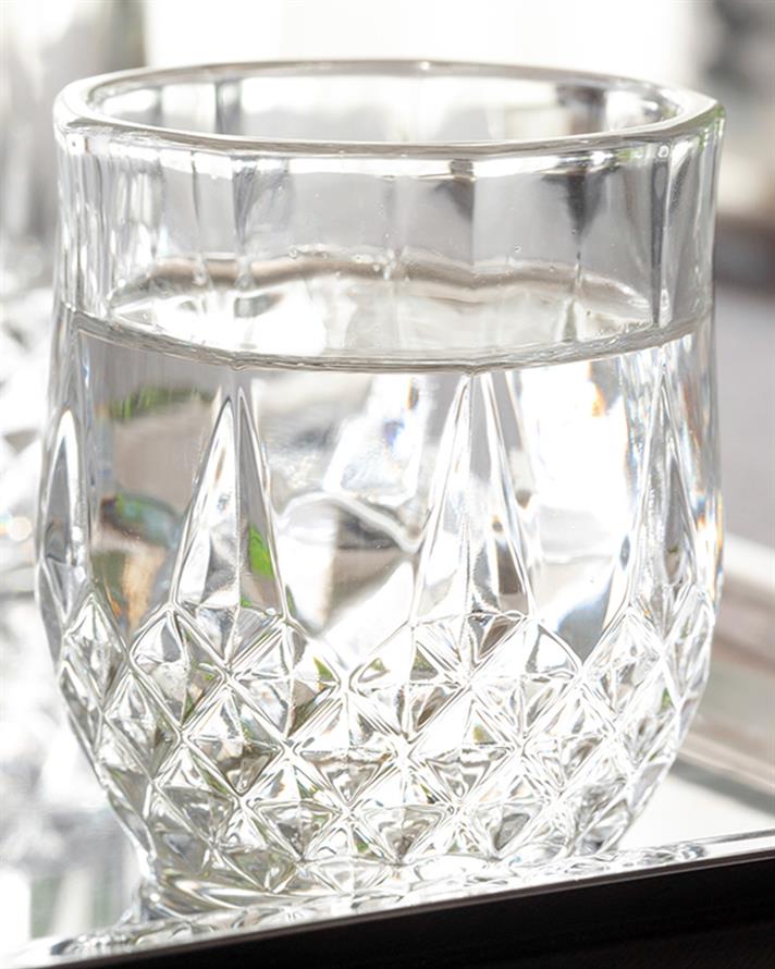 Set 6 pahare pentru apa/ sucuri, Rich, sticla, 90 ml, transparent