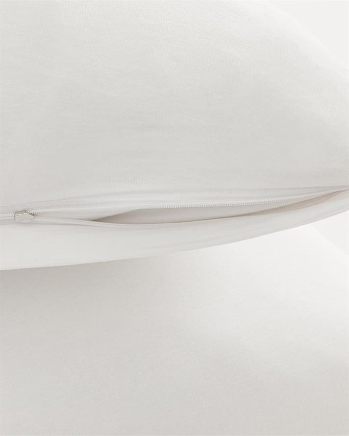 Set cearceaf elastic și față de pernă, pentru o persoană, Straight, bumbac, 100x200 cm/ 50x70 cm, alb