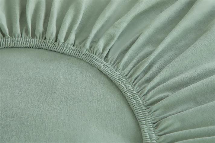 Set cearceaf elastic și fețe de pernă, pat dublu, Straight, bumbac, 160x200 cm/ 50x70 cm, verde