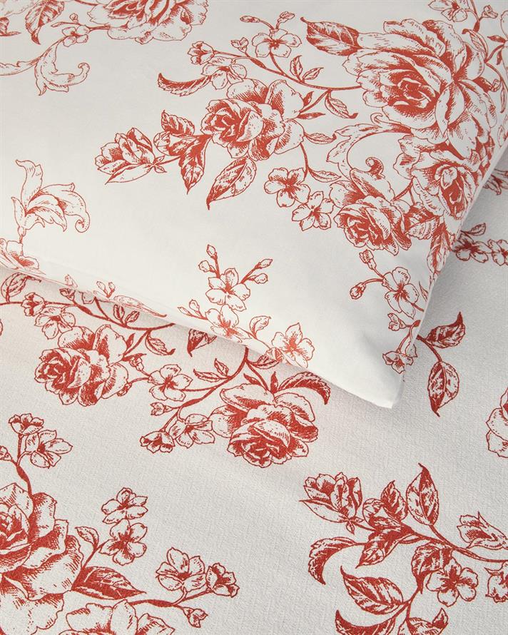 Set complet patura subtire King Size, Rosey Violen, bumbac, 240x220 cm/260x280 cm/50x70 cm, portocaliu