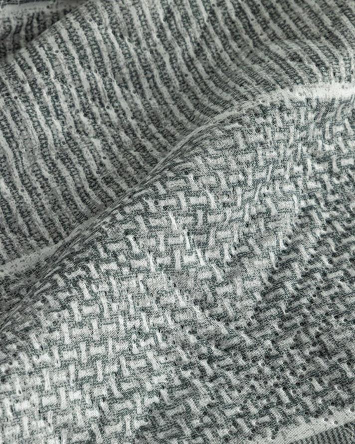 Set cuvertură pat cu față de pernă, pentru o persoană, Natural Flow, poliester, 160x220 cm, gri