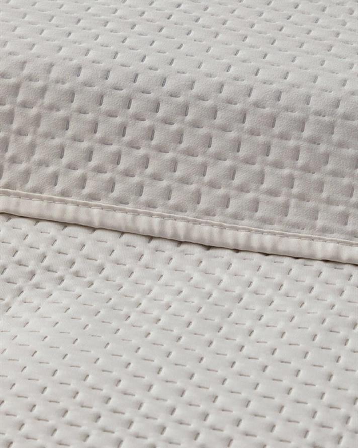 Sisilla  Satin Persoană Dublă Set De Cuvertură De Pat 240*260 Cm Crema Usoara