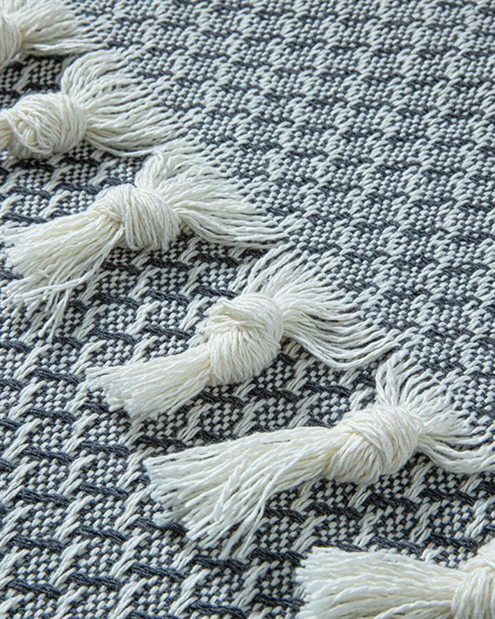 Set cuvertură pat cu fețe de pernă, King size, Willow, bumbac-acril, 260x280 cm, gri