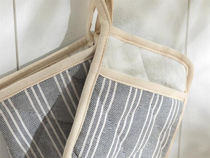 Scratch Line Cotton 2 Set Kitchen Set 19x28cm+20x15 cm Dark Blue.