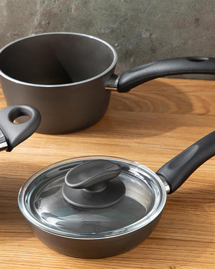 Pretty Granite Mini Size Cooking Set 14-14-14 cm Anthracite