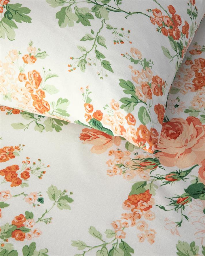 Set husa de pilota cu 2 fete de perna, King Size, Mystic Rose, bumbac, 240x220 cm/50x70 cm, portocaliu