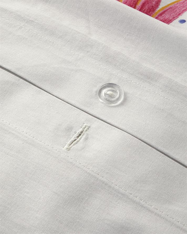 Set husa de pilota cu 2 fete de perna, King Size, Folk Dream, bumbac, 240x220 cm/50x70 cm, roz