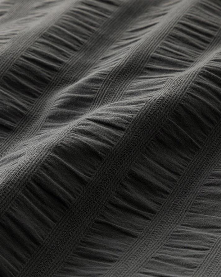 Set Husa De Pilota Cu 2 Fete De Perna, Pat Dublu, Lydia, Bumbac, 200x220 Cm/ 50x70 Cm, Antracit