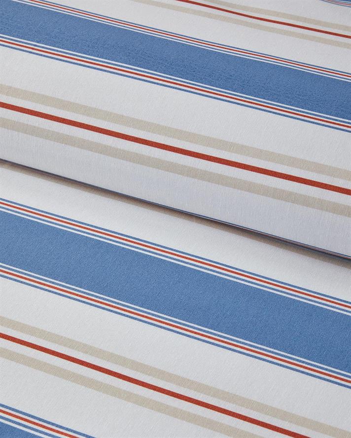 Set husa de pilota cu 2 fete de perna, pat dublu, Natural Lines, bumbac-poliester, 200x220 cm/50x70 cm, bleu