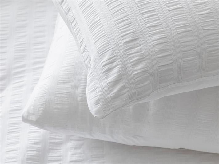 Set Husa De Pilota Cu 2 Fete De Perna, Pat Dublu, Lydia, Bumbac, 200x220 Cm/ 50x70 Cm, Alb