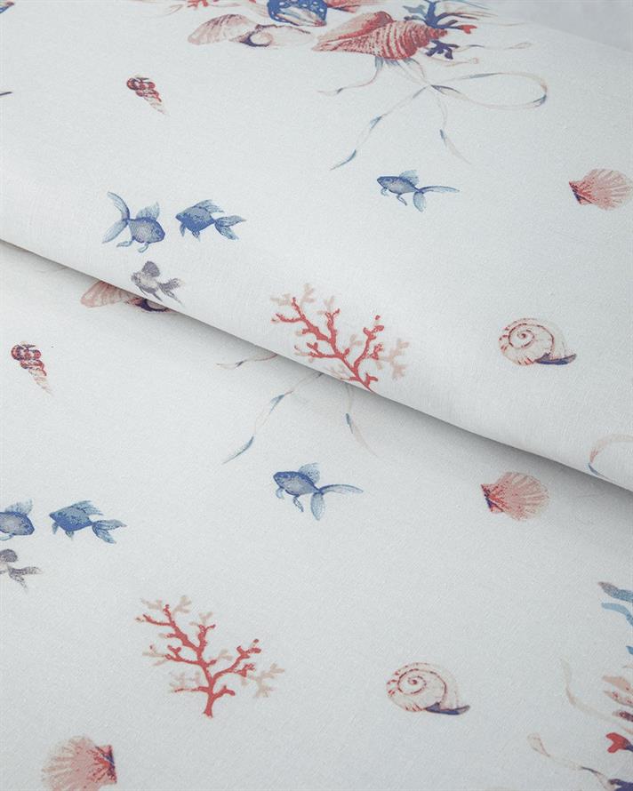 Set husa de pilota cu fete de perna pentru doua persoane, Sea Pearl, bumbac, 200x220 cm/50x70 cm, roz
