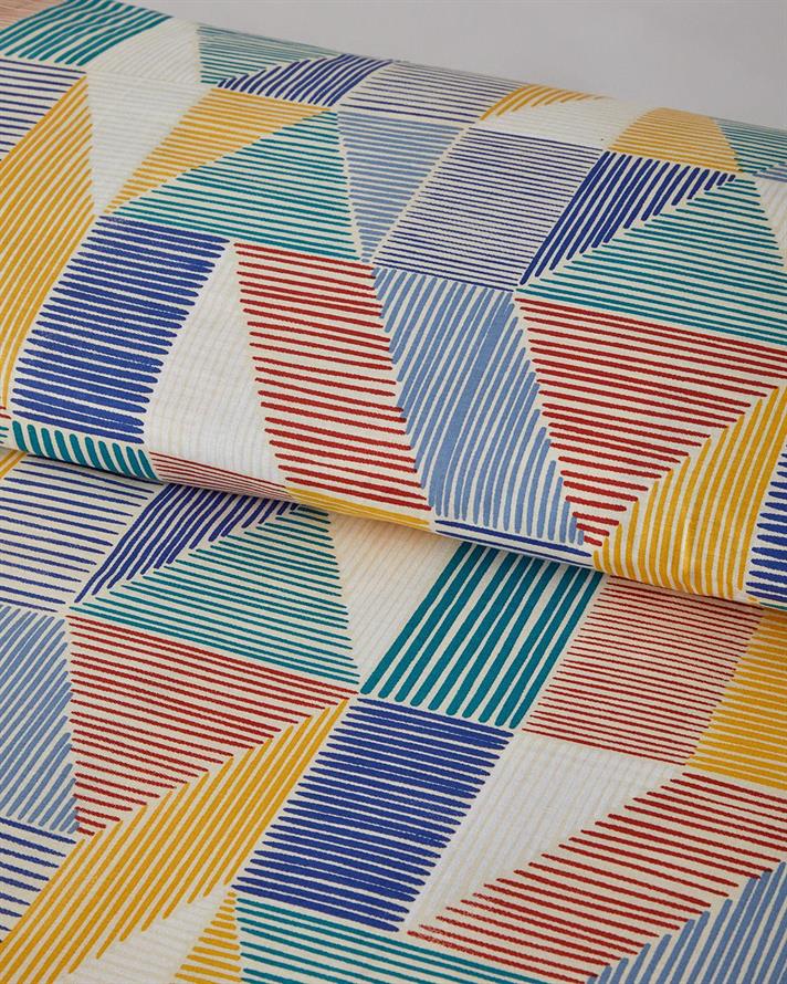 Set husa de pilota cu fete de perna pentru doua persoane, Sea Marine, bumbac, 200x220 cm/50x70 cm, rosu-galben