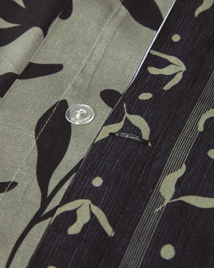 Set husa de pilota cu o fata de perna pentru o persoana, Vinette, bumbac-viscoza, 160x220 cm/50x70 cm, verde