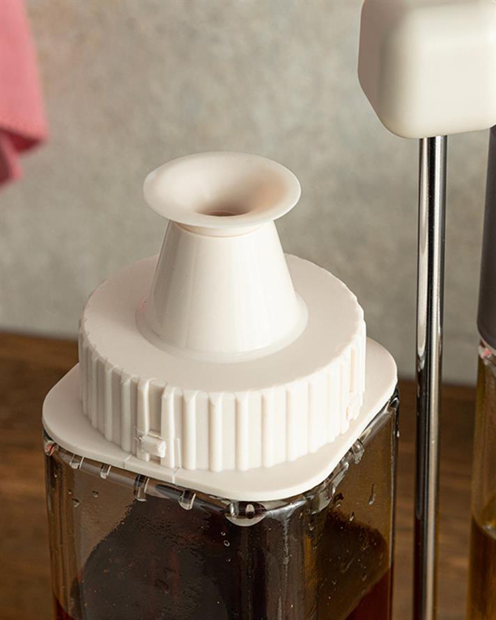 Symbol Glass 2 Set Oil-Vinegar Cup 270 ml Cream