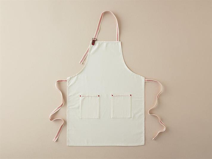 Set șort de bucătărie, mănusă și suport textil termorezistente, Easy Cook, bumbac, 56x76 cm, crem