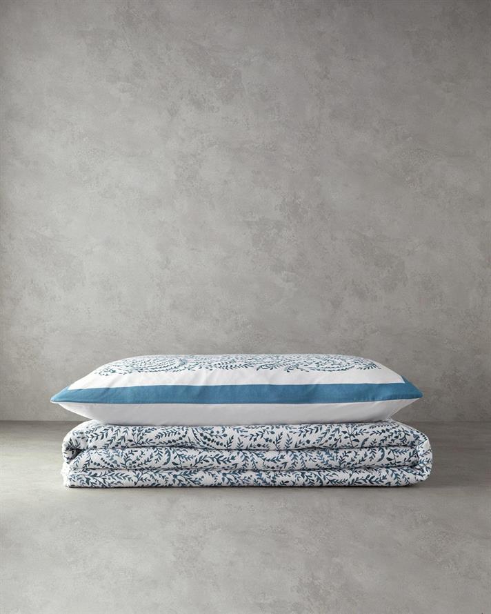 Calm Nature Printed For One Person Summer Blanket Set 150x220 cm Seledon,