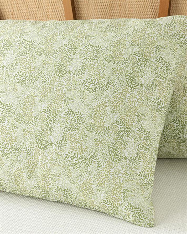 Greens Desenli Biyeli For One Person Summer Blanket Set 150x220 cm Ecru