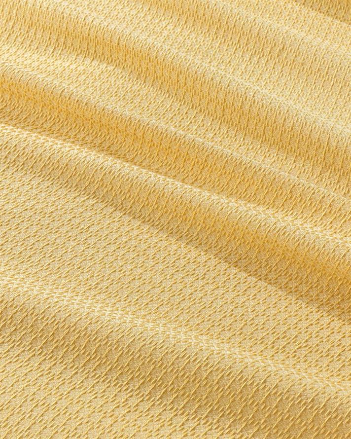 Set pătură subțire cu fețe de pernă, pentru două persoane, Genesis, bumbac-viscoză-poliester, 200x220 cm, galben