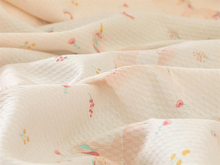 Set pătură subtire, cearșaf cu elastic și față de pernă pentru pătuț copii, Little Unicorn, 150x200 cm, bumbac-poliester