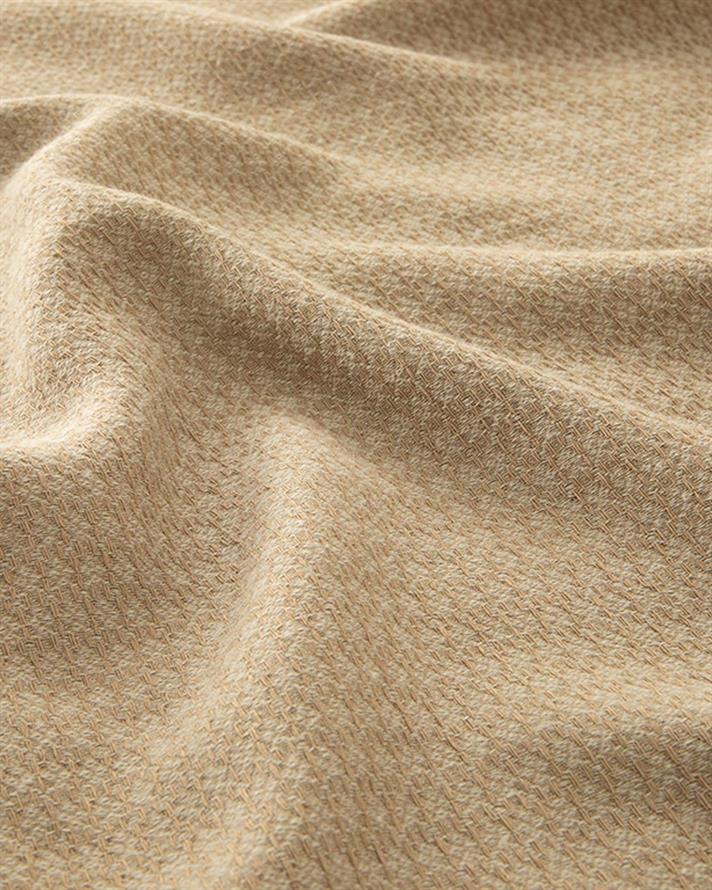 Set patura subtire cu fete de perna pentru doua persoane, Genesis, bumbac-viscoza-poliester, 200x220 cm/50x70 cm, bej