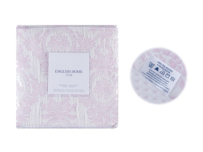 Sezonul vintage  Cover Pentru o persoana  SET CUVERTURĂ DE PAT 180x240 cm Roz