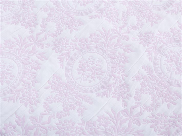 Sezonul vintage  Cover Persoană dublă  SET CUVERTURĂ DE PAT 250x260 cm Roz