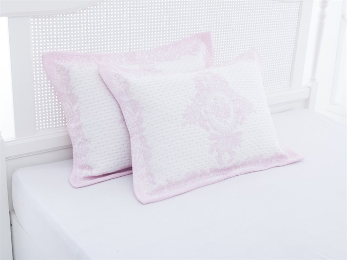 Sezonul vintage  Cover Persoană dublă  SET CUVERTURĂ DE PAT 250x260 cm Roz