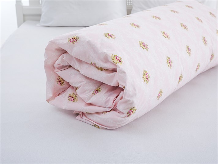 Sezonul vintage Cu Bumbac Double Lenjerie De Pat 200x220 cm Roz