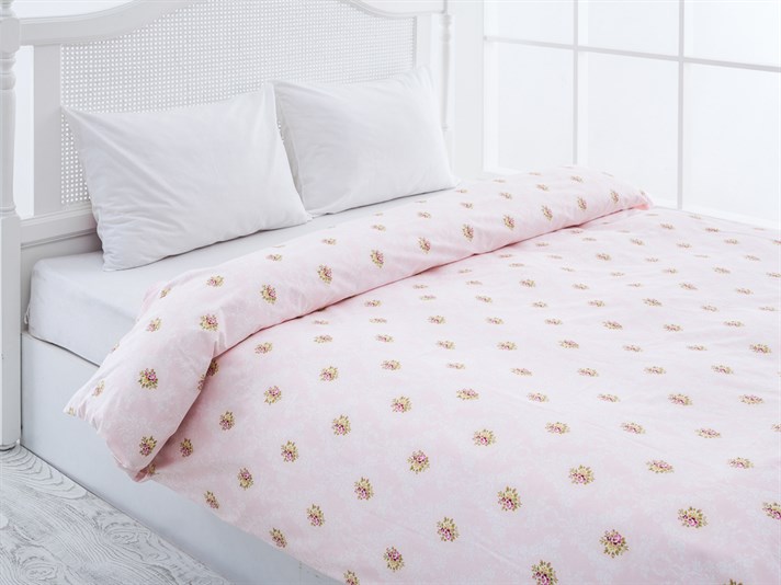 Sezonul vintage Cu Bumbac Double Lenjerie De Pat 200x220 cm Roz