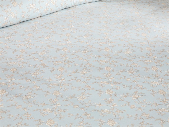 sfărâmicios Cu Bumbac Double Set Lenjerie De Pat 200x220 cm Albastru Deschis