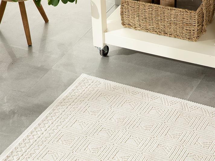 Shabby Covor, Bumbac, 60*100 Cm, Argintiu