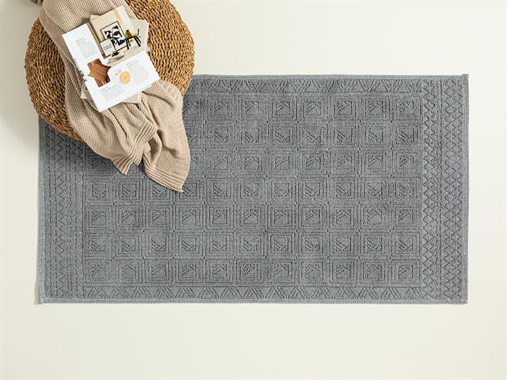 Shabby Cottony Rug 80x150 cm Gray