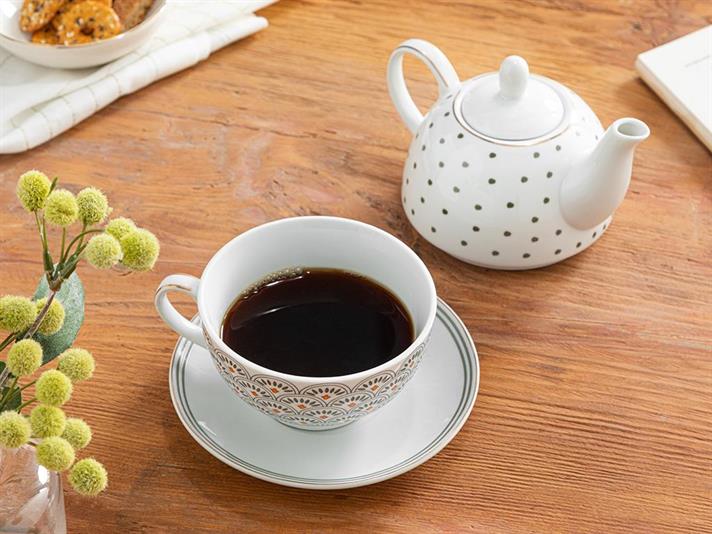 Shelly Porcelain Pot Set 480 ml+350 ml Green