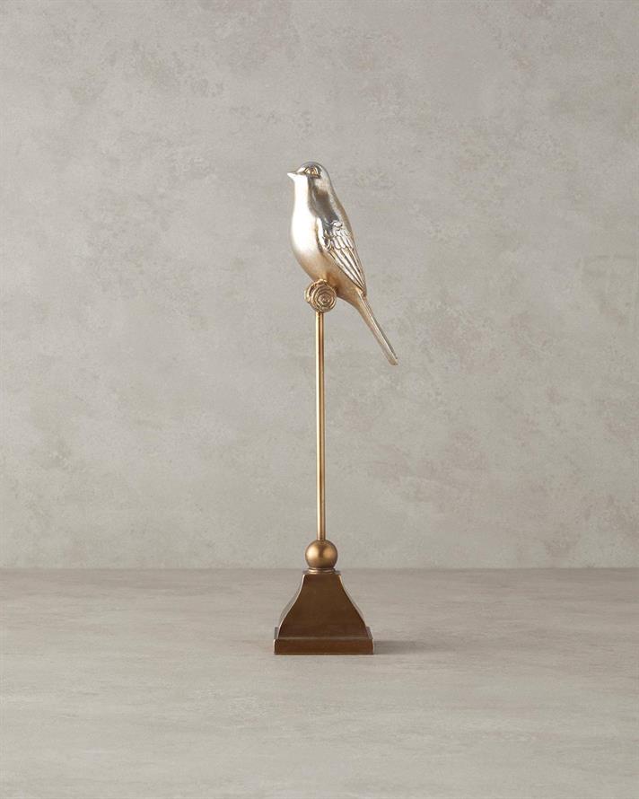 Shiny Bird Polirăsină Obiect Decorativ Roz pal